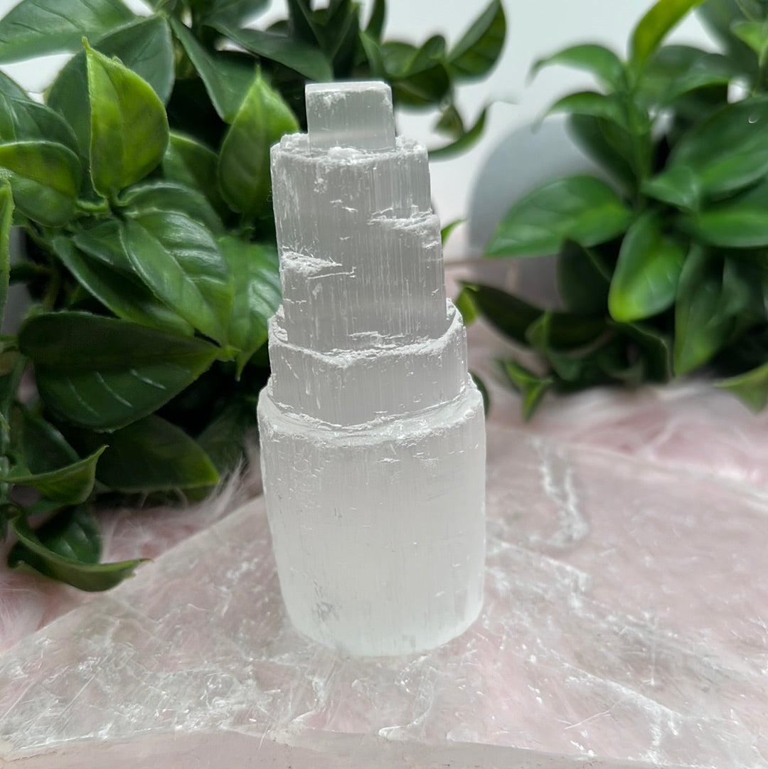 selenite satin spar tower