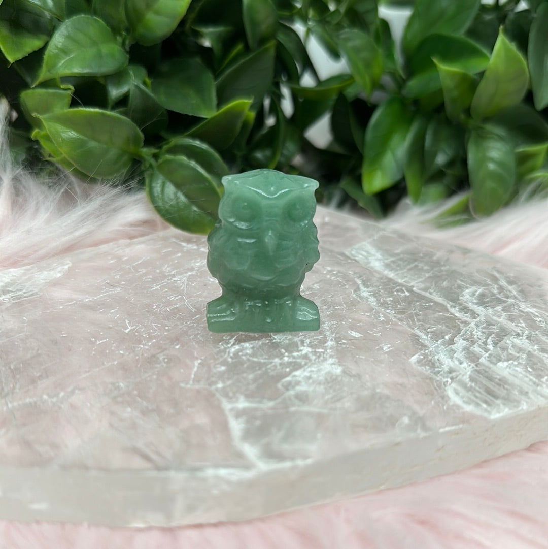 green adventurine owl