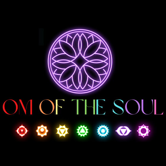 Om of the soul chakra mandala spiritual crystals