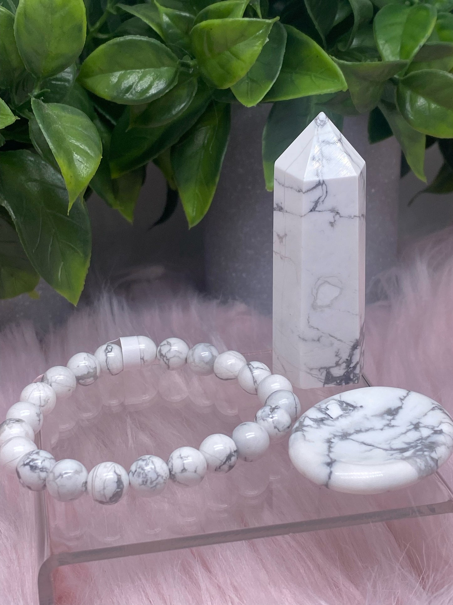 Howlite tower worry stone bundle