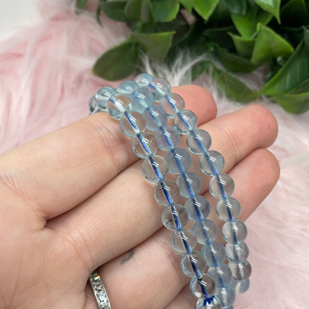 Aquamarine 8mm bracelet