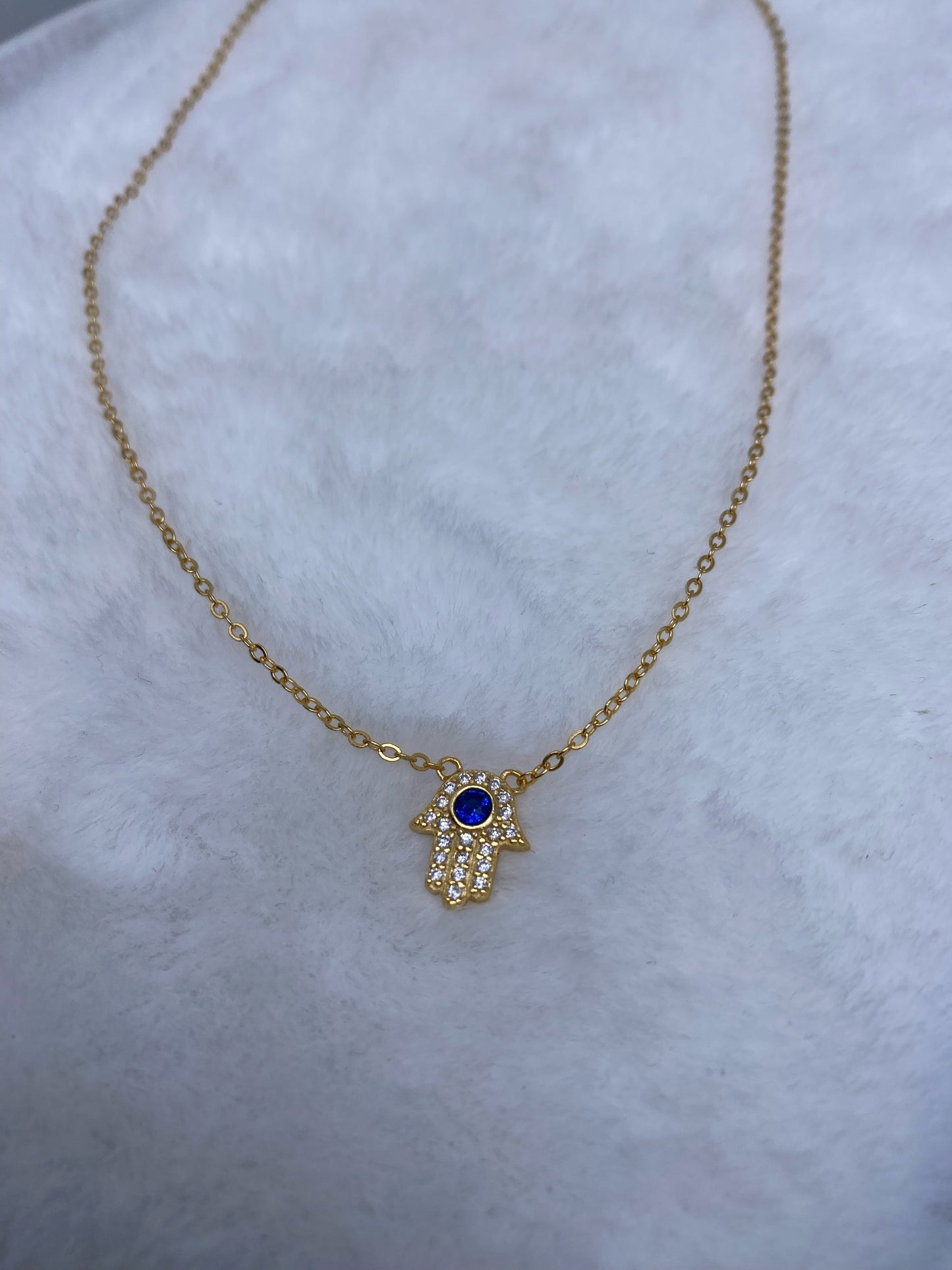 Gold Evil eye necklace