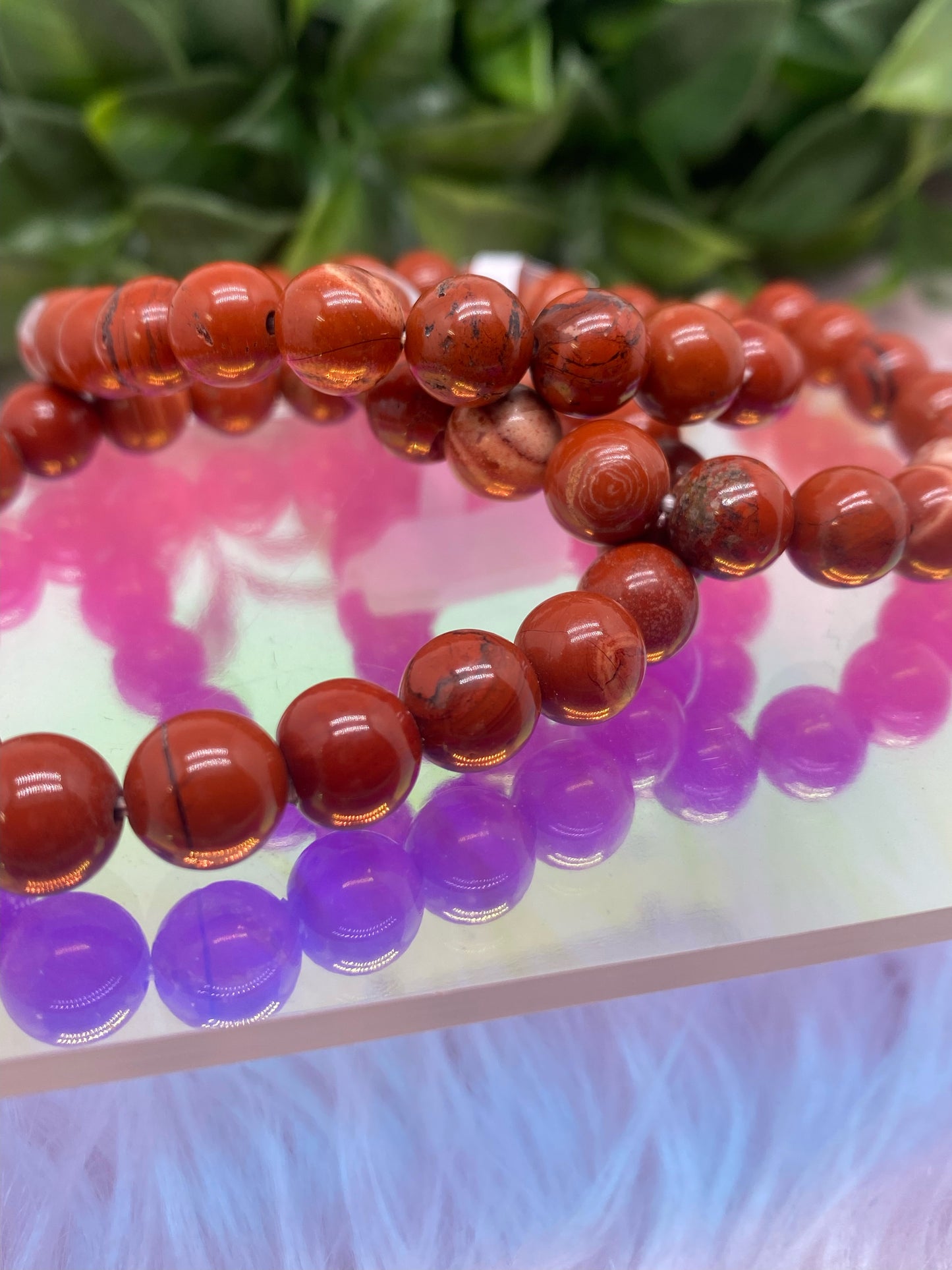 Red jasper 8mm bracelet