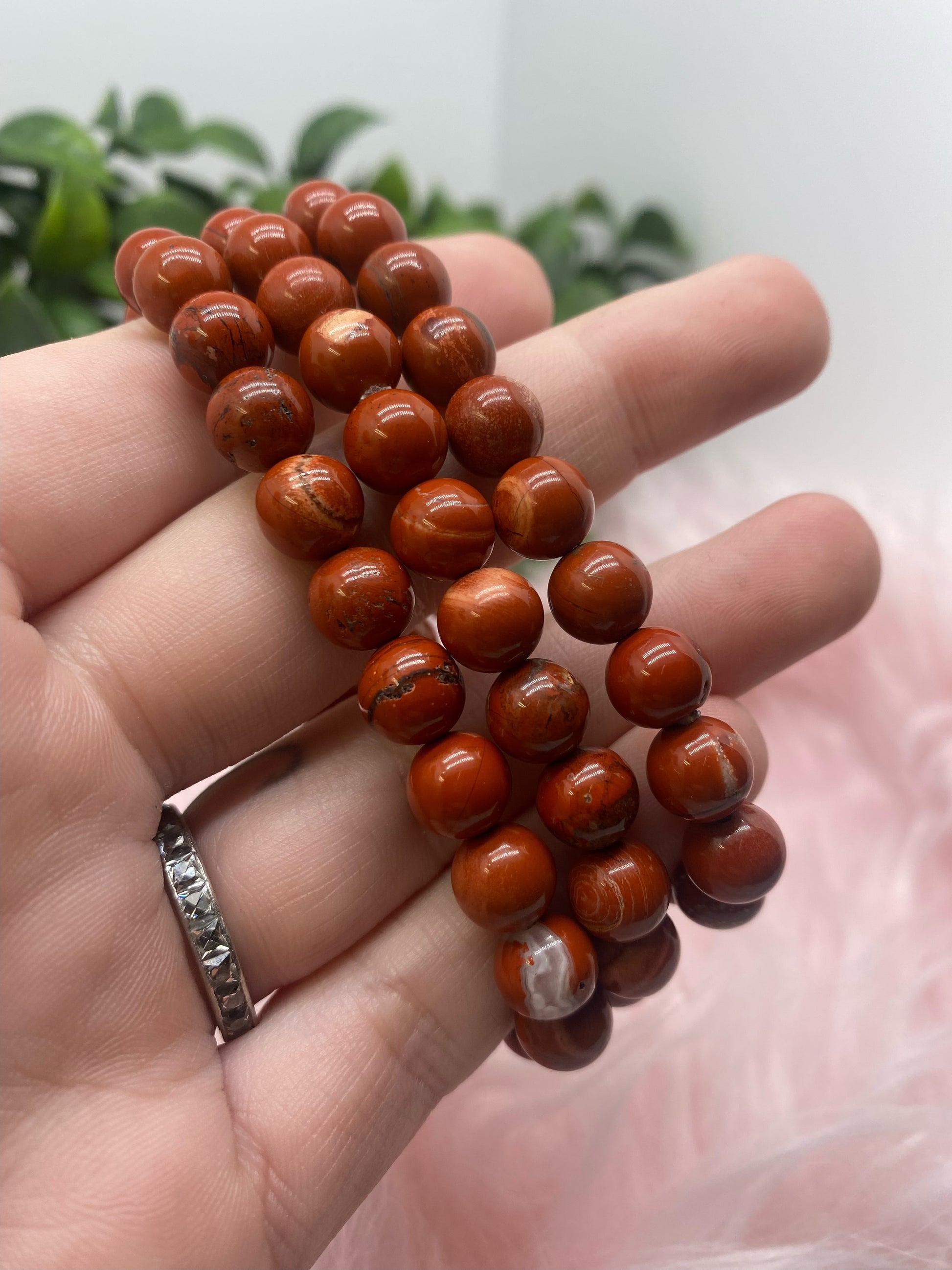 Red jasper 8mm bracelet