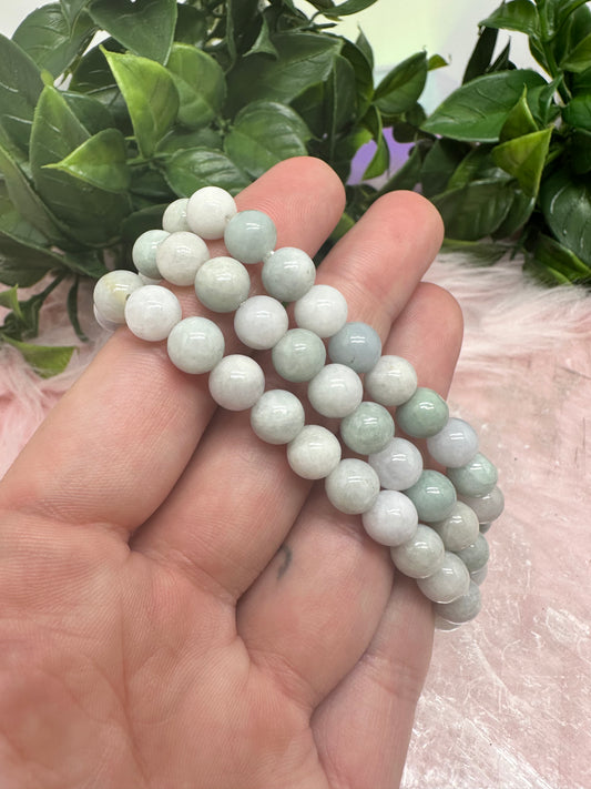 Green jade 8mm bracelets