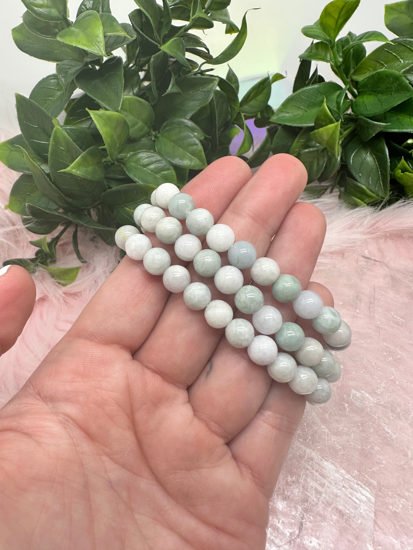 Green jade 8mm bracelets