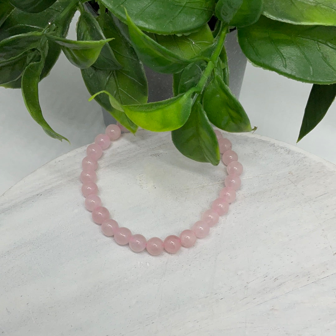 Rose Quartz Bracelet 6mm