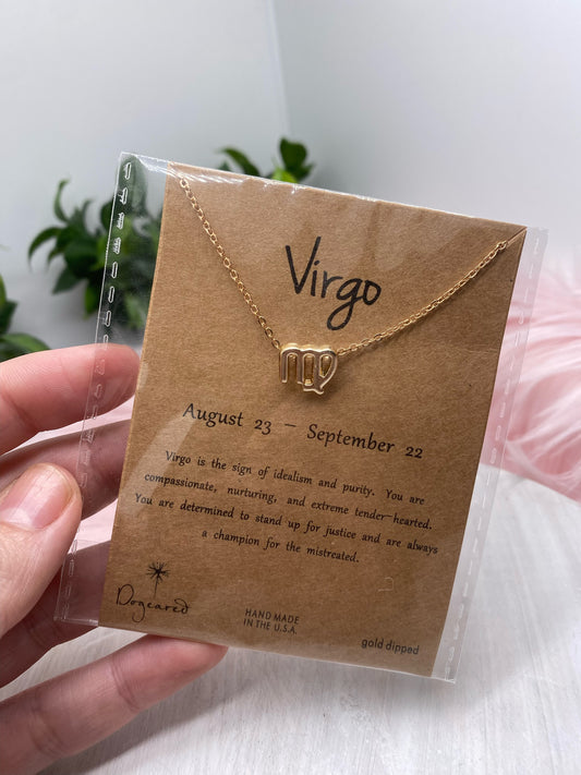 Virgo gold dipped necklace