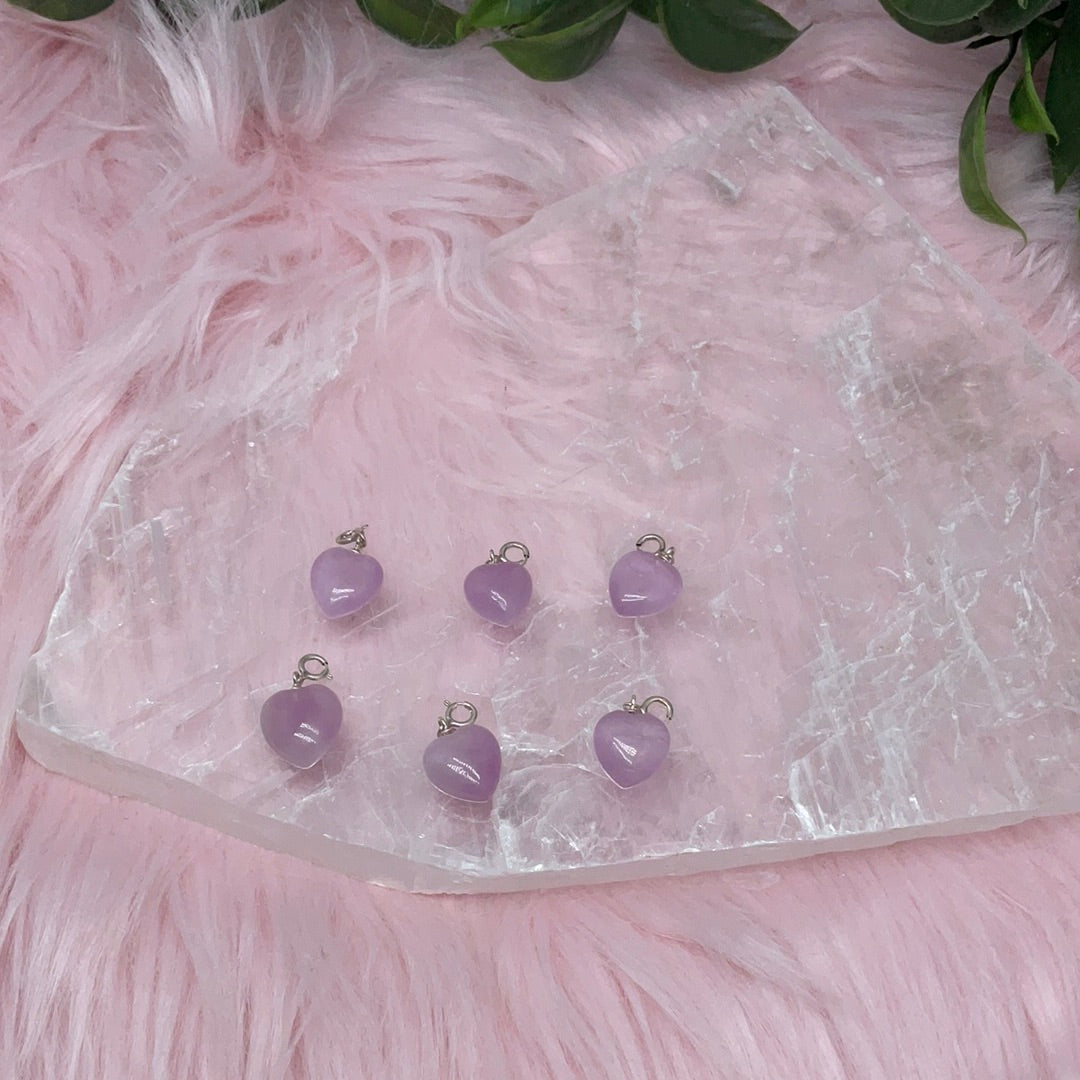 Kunzite bracelet charms