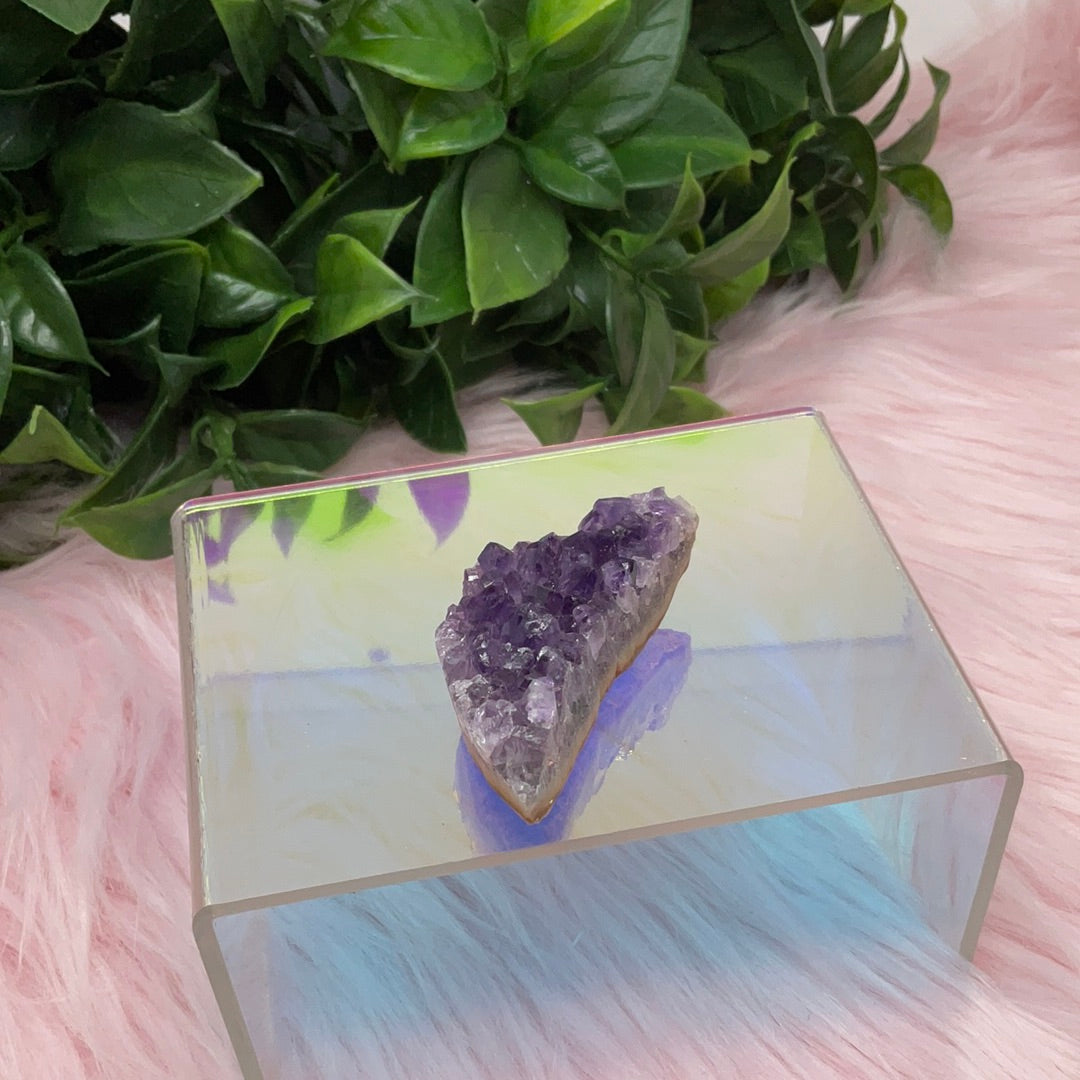 Raw amethyst moons